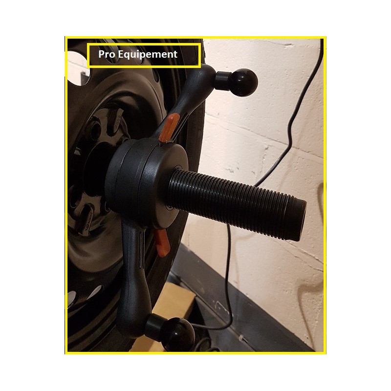 Équilibreuse de roue avec modes statiques et ALU