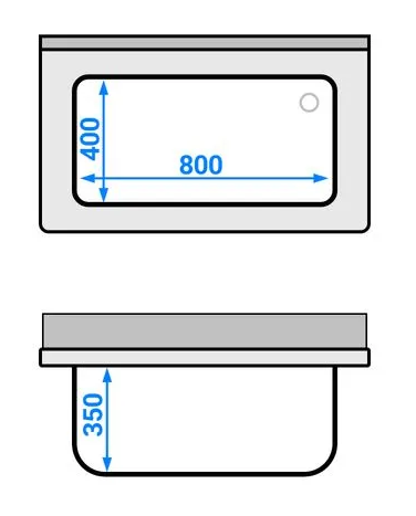 Plonge batterie 100x60cm sur meuble_2