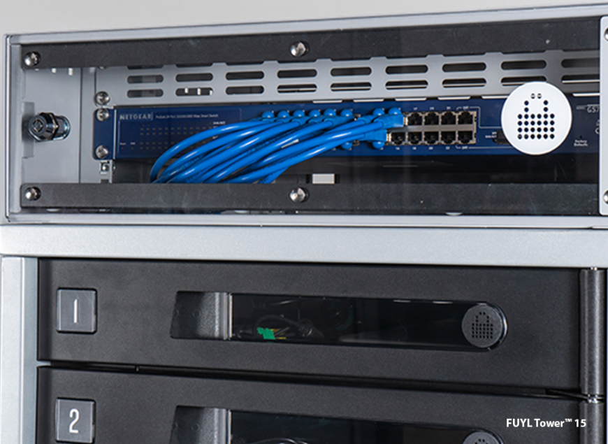 Système de casier connecté intelligent - LocknCharge FUYL Tower 15 Pro - 15 baies avec recharge USB-C et sécurité RFID_2