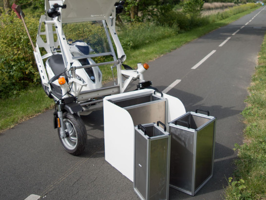 Triporteur électrique pour la collecte de déchet - utilisé par les agents municipaux - solution pour la propreté urbaine et espaces verts_2