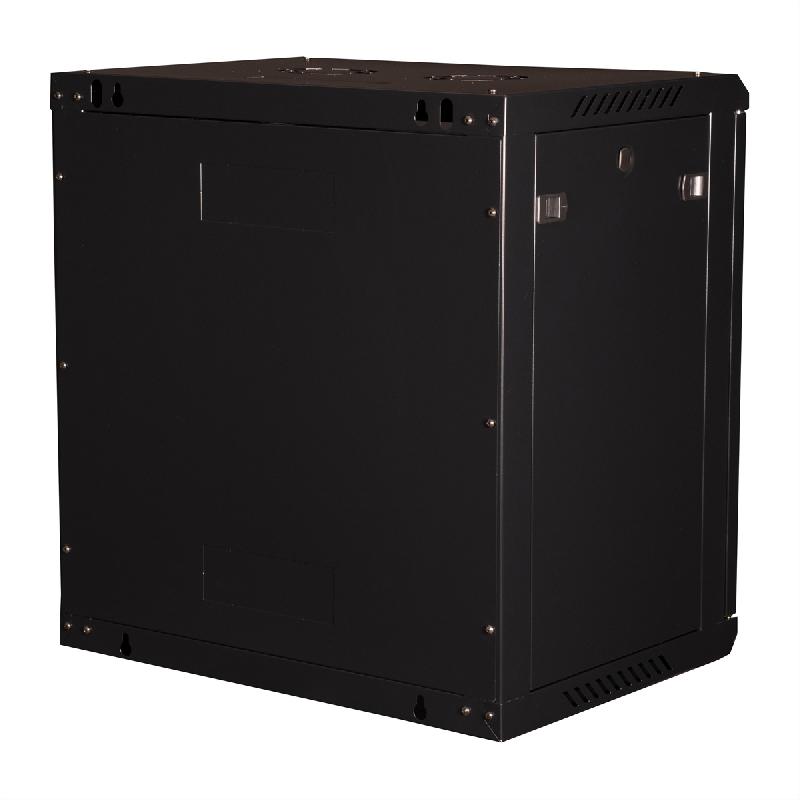 VALUE Boîtier mural 19 pouces 12U, 600 x 450 mm, noir, kit à assembler_2