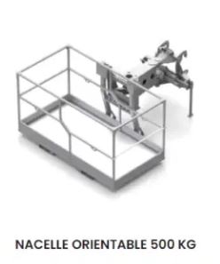 Nacelle orientable pour chariot télescopique - Modèles de 250 KG et 500 KG_2