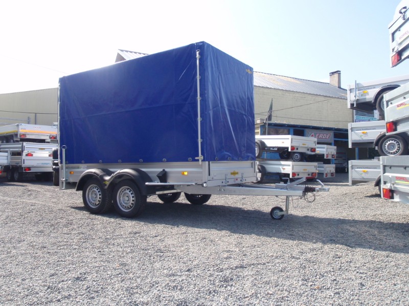 Remorque à 2 essieux freinés - Humbaur HA 2331 - grande qualité de fabrication avec accessoires et équipements variés_2