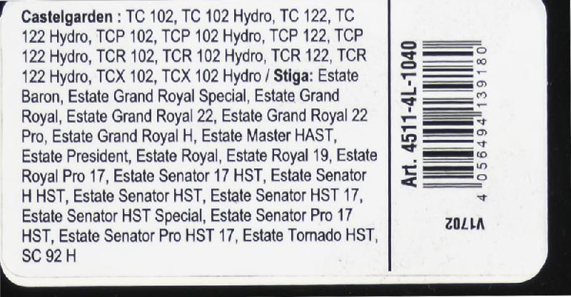 Courroie trapézoïdale X-Grip V - type 4L1040_2