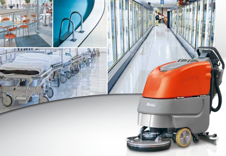 Autolaveuse accompagnante Scrubmaster B30 et B45 Hako - lavage et aspiration pour petites et moyennes surfaces_2