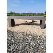 Banquette Sauves 150cm - 100% recyclée - PolyAl - Gris naturel, marron ou carbone_3