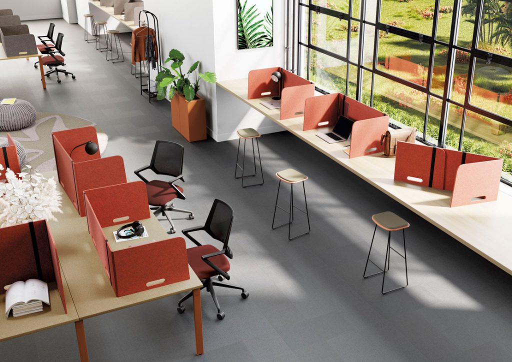 Cloison acoustique modulable pour espaces professionnels collaboratifs_2