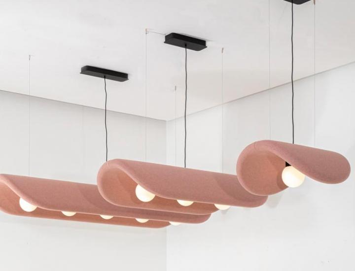 Luminaire suspendu acoustique professionnel - ref : buzzichip_2