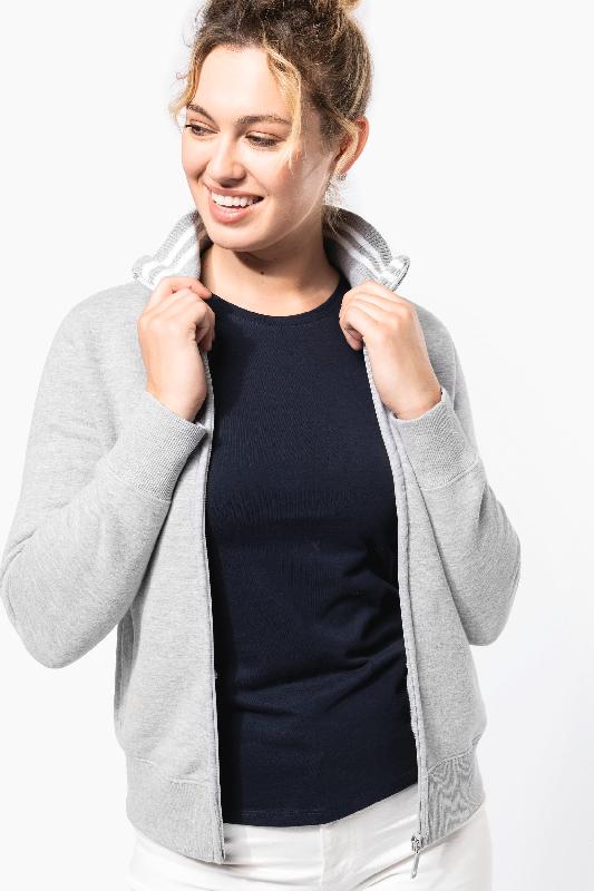 Veste molleton zippée femme - Kariban - Réf: K457 - Coupe ajustée - Confection molleton gratté 3 fils_2
