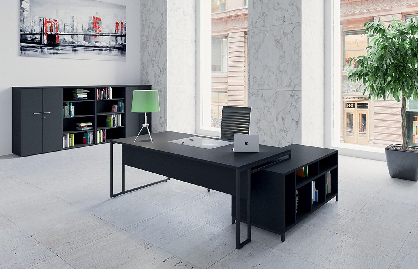 Etretat - bureau open space - france burea - piétement acier en tube_2