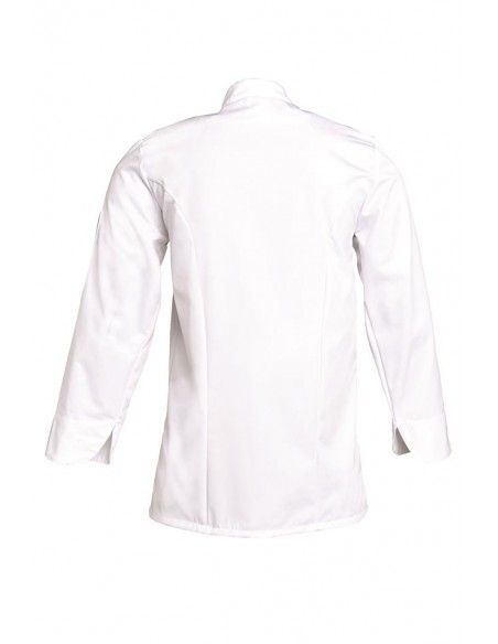 Fablc00600 - Veste de cuisine SNV - 1 poche intérieure - Manches longues - Aération sous les bras - 10 pressions couleur_2