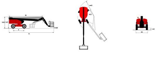 220 TJ+ - Nacelle élévatrice articulée Manitou - Hauteur de travail 21,74 m - 4 roues motrices et directrices, rotation continue_2