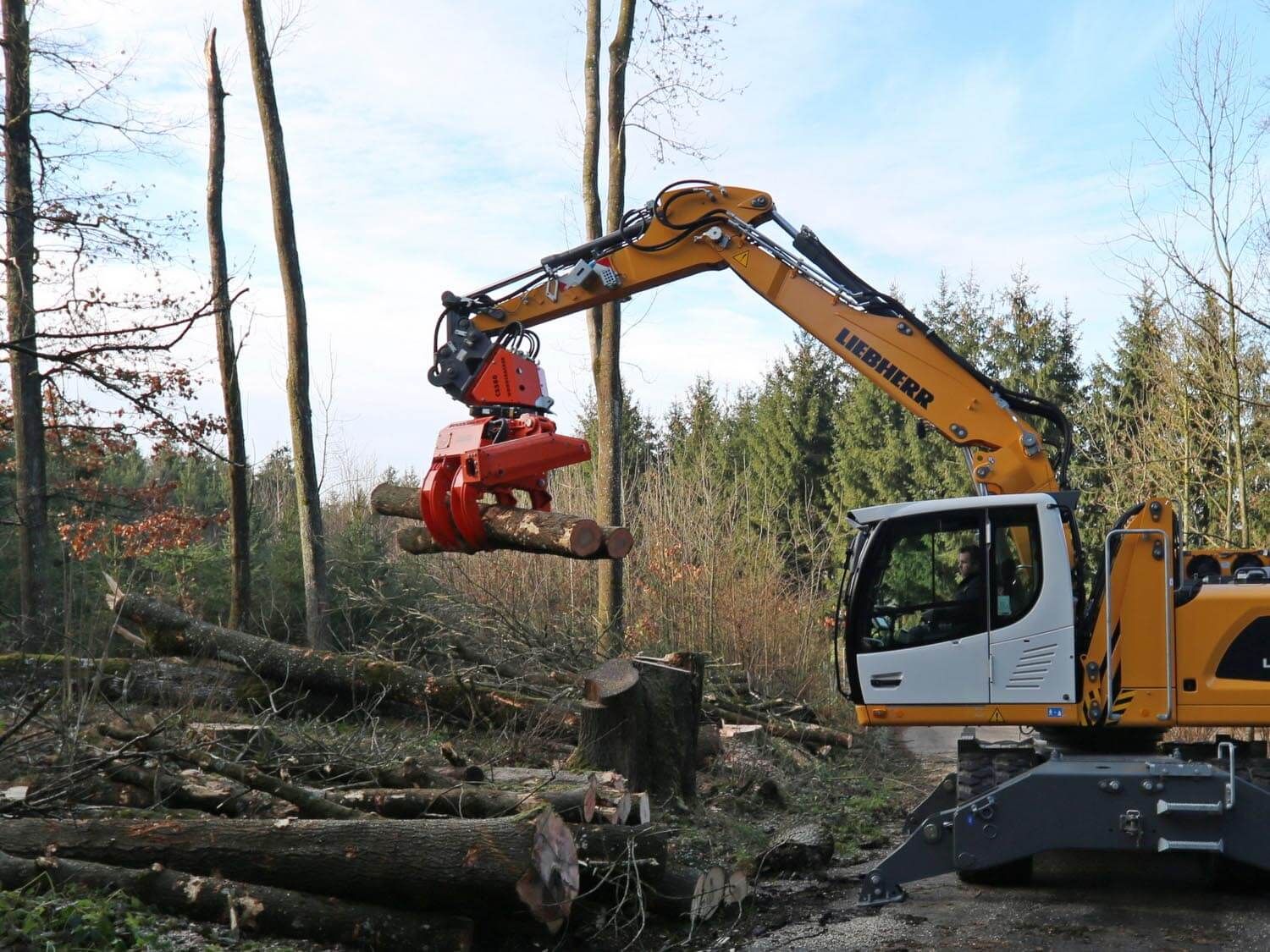 Grappin coupeur forestier Woodcracker CS - diamètre de coupe 580 à 750 mm - ouverture 1430 à 1600 mm - acier Hardox ultra-robuste_2