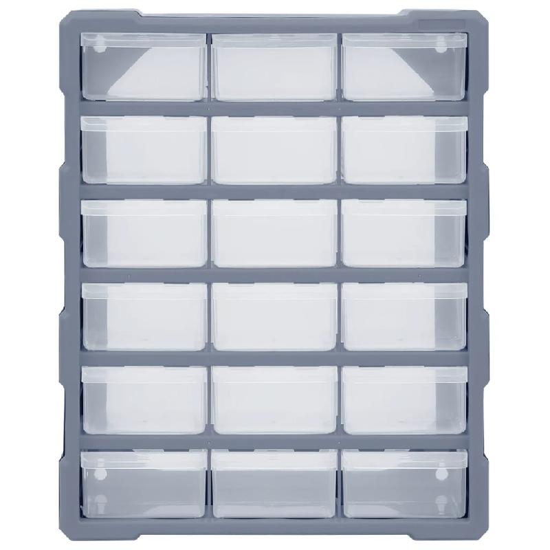 Vidaxl organisateur multi-tiroirs avec 18 tiroirs centraux 38x16x47 cm 149598_2