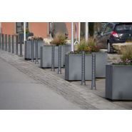 721 - Jardinières rectangulaires ABES - Aluminium avec revêtement en poudre - Hauteur avec pieds : 810 mm_2