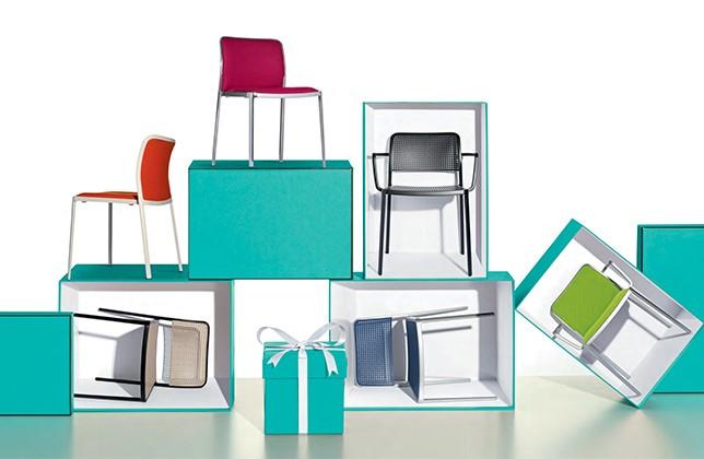 Chaise de restaurant Audrey - Lissoni - Aluminium et plastique - Disponible en plusieurs couleurs et versions_2