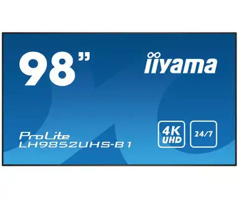 Iiyama LH9852UHS-B1 àÉcran d'affichage dynamique àÉcran plat de signalisation numérique 2,49 m (98