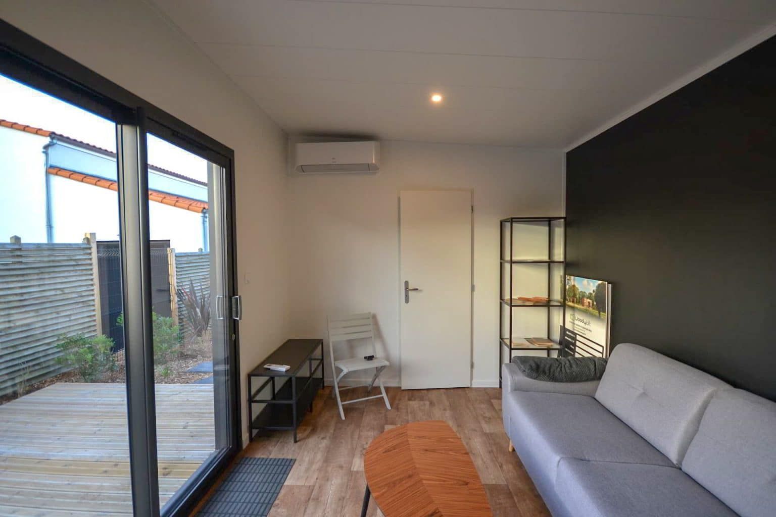 Construction modulaire en bois de 25m2 avec options sur mesure