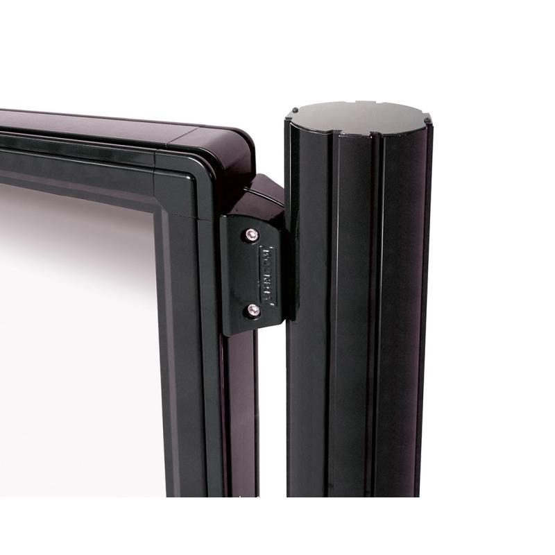 Vitrine extérieure 2000 sur poteaux Quatro - Réf : 410070+416404+402900 - Plexichocs®, serrure de sécurité et options personnalisables_2