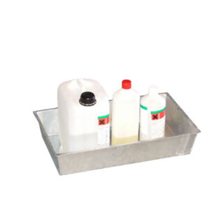 Bac de vidange et rétention en acier 15 à 75 litres - récupération eaux, huiles, hydrocarbures et solvants_2