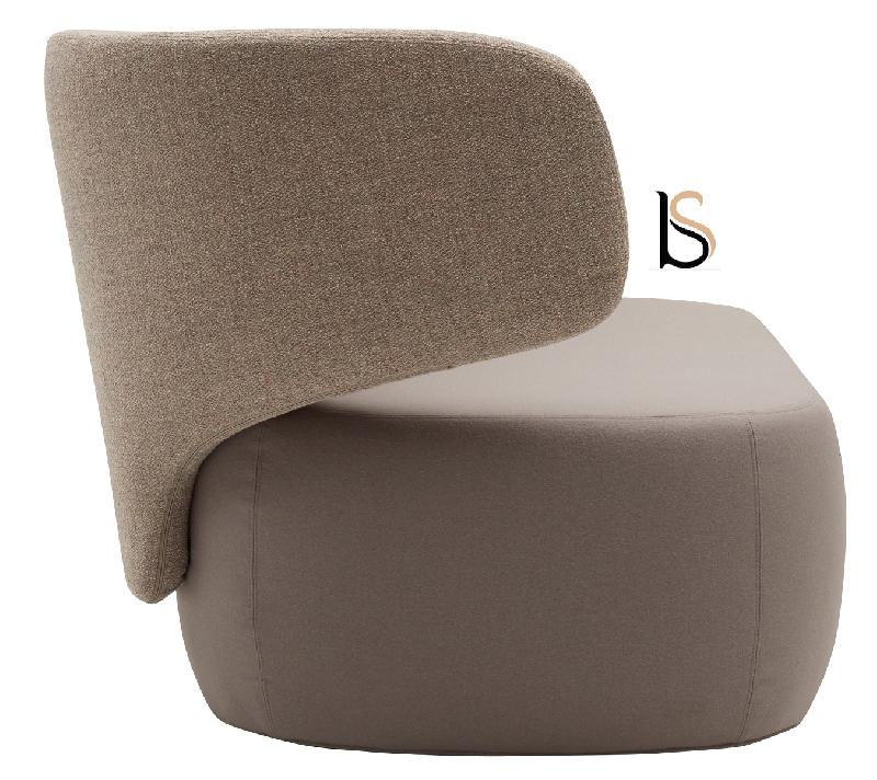 Canapé d'accueil 2 places Basel - Softline - Felt Beige 619_2