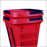 Panier magasin 34 litres à roulettes - Vert_2