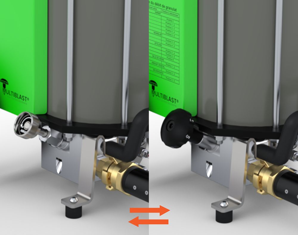 Novgom - Machines de décapage - Aérogommeuse moderne et polyvalente - Réservoir 17 litres - Aeronov Équipements_1