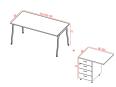 Bureau individuel MULLIGAN avec retour et caisson - Kesiolt_2