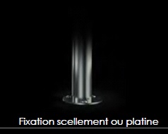 Arceau vélos Éole - inox - fixation par scellement ou platine - 1200mm de hauteur_2