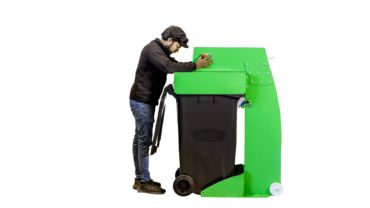 Compacteur de déchets BP240 pour établissements de santé - Hygiène, sécurité et efficacité._3