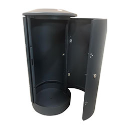 Corbeille en acier galvanisé - SYDNEY - 80L avec châssis renforcé et options personnalisables_2