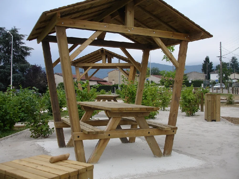 Table pique-nique avec ombrière_2