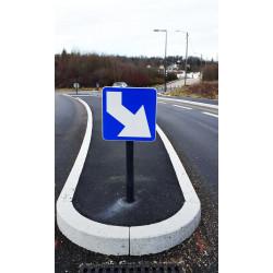 Balises et Balisettes de contournement d'îlot central J5 - Made in France - Conforme NF et CE - Visible à 250m_2