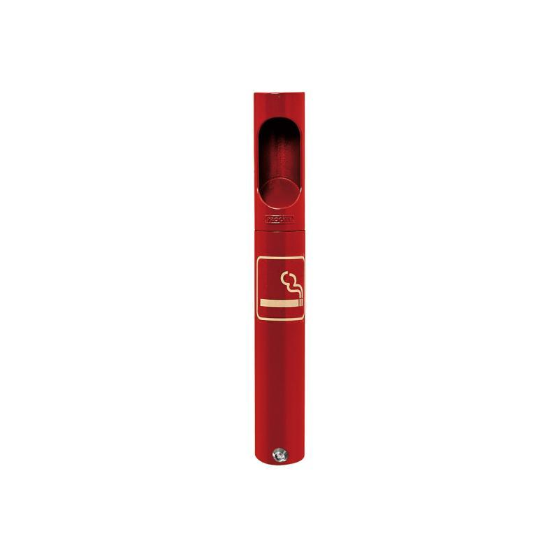 Cendrier mural - Cigarette - Vidage propre - Verrouillable - Tube acier Ø 76 mm - Hauteur 600 mm - Tête en aluminium moulé_2