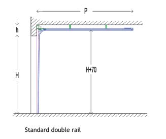 Porte sectionnelle industrielle en acier de 40 mm. d'épaisseur, équipées de ressorts robustes qui facilitent les ouvertures manuelles ou motorisées - GLG_2