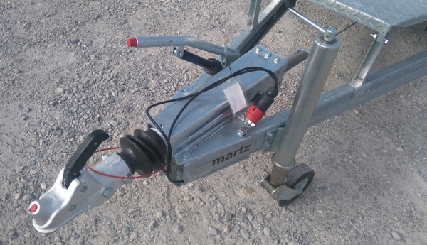 Remorque porte-engins TEMA Builder 2.7T - 3m x 1.5m - 2 essieux - structure galvanisée_2