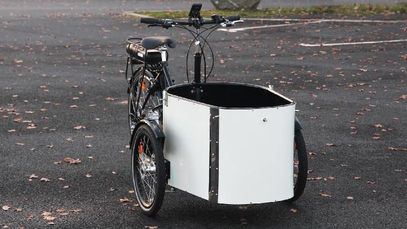 Triporteur électrique Nihola Cargo Single - 180L, 100kg, moteur Bafang 250W_2