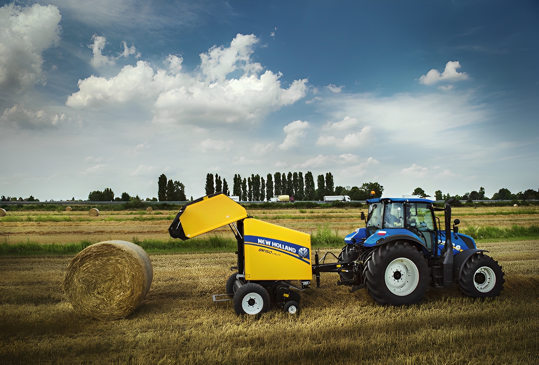 Matériel agricole New Holland pour balles rondes de 120 cm