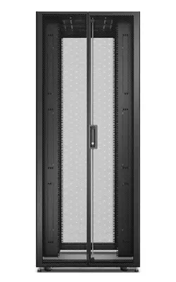 Baie EasyRack 800mm/42U/1000mm avec toit, panneau latéral, roulettes, noir_2