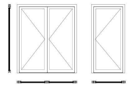 Porte à battement coupe-feu - Conforme aux normes de protection incendie - Sens du feu Recto/Verso_2