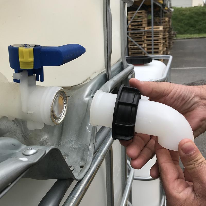 Bec verseur pour cuve de stockage 1000L - Prolongateur pour cuve à eau IBC/GRV - S60X6_2