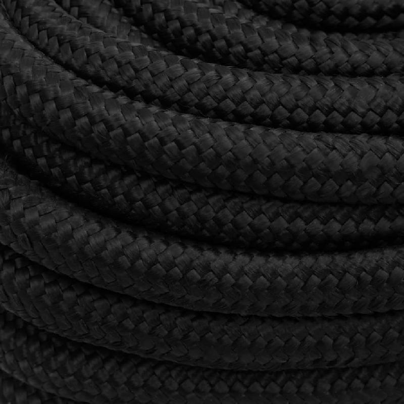 Vidaxl corde de bateau noir complet 20 mm 100 m polypropylène 152528_2