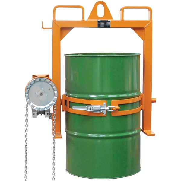 Basculeur de fûts métalliques AG_FD - 360 kg - Rotation 360° ou 180° - Pour chariots élévateurs et grues_2