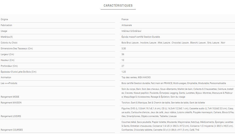 Billy-1 - caisses en bois - Simply a Box - L36 x H10 x P27 cm - personnalisation étagères IKEA_2