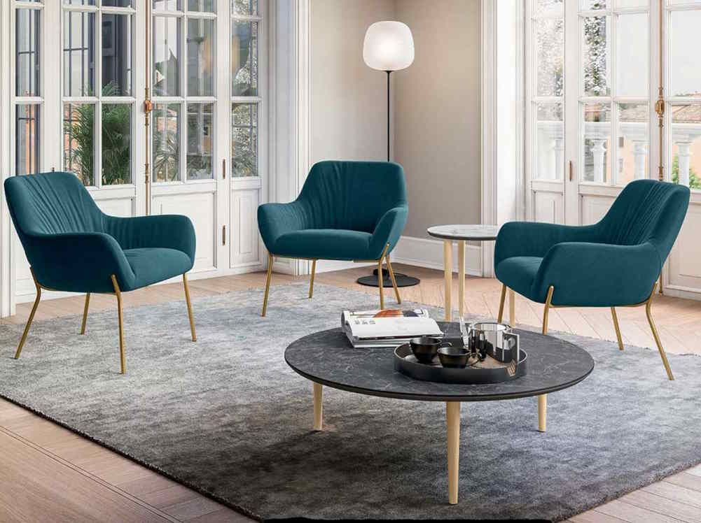 CITY-DECO - Chauffeuse polyvalente home-office avec style vintage et piètement métal ou bois_2