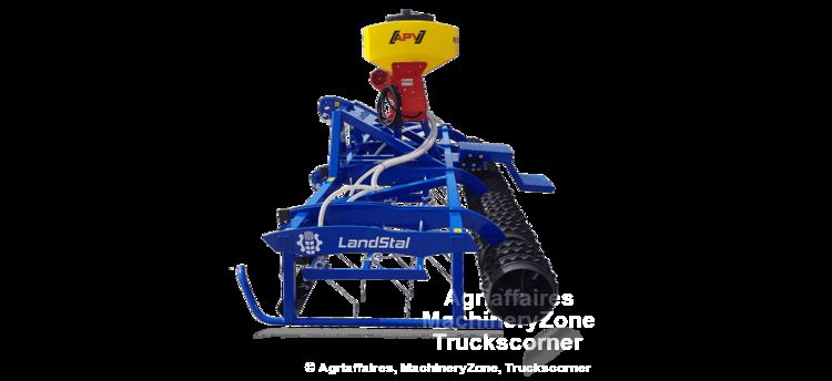 Herse émousseuse et régénérateur de prairie avec rouleau Cambridge - Landstal LST GRASSER 600_3