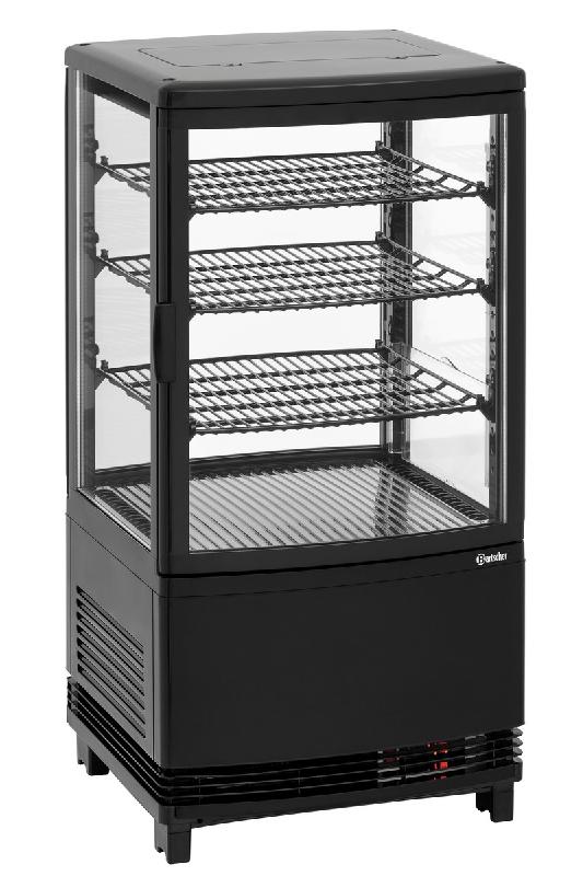 Mini-vitrine réfrigérée 64L2T noire 700358GV1 Bartscher_2