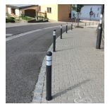 Potelet à mémoire de forme semi-rigide - Polyuréthane durable haute qualité - Pôle Cone - STI Balisage routier_2