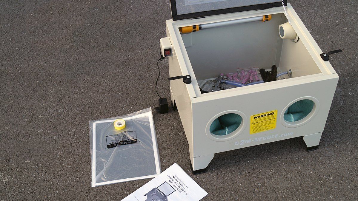 Sableuse atelier petit modèle - Ro-K-SAB - 90L, éclairage intérieur, garantie 5 ans_2