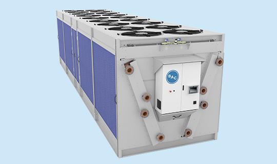 Tour de refroidissement adiabatique à conception optimisée, équipée d'un grand nombre de ventilateurs - Modèle TRF_2